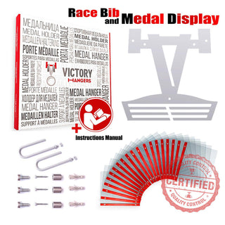 Race Bib & Medal Holder, V-Shape