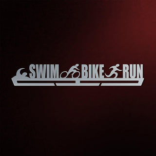 Swim Bike Run Medal Hanger