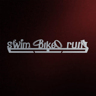 Swim Bike Run Medal Hanger V2